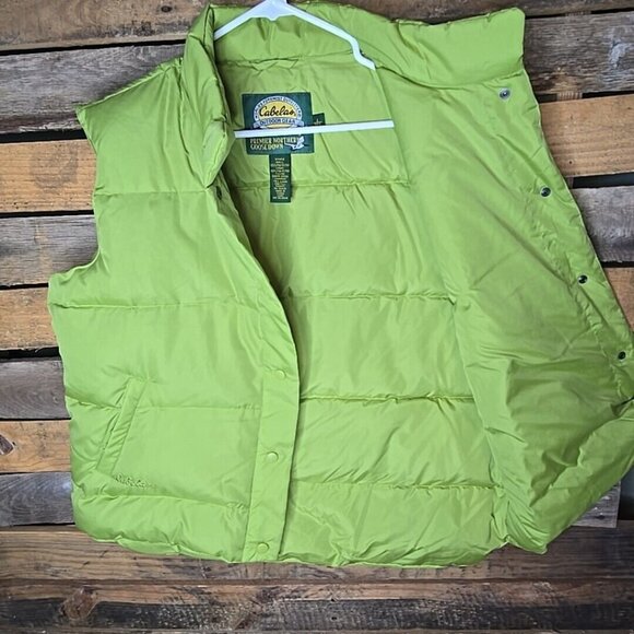 Cabela's Men’s Premier Northern Goose Down Outdoor Gear Vest Size Large - Picture 7 of 10